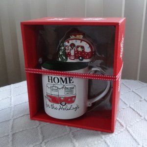 Nostalgic ~ HAND CRAFTED ~ HOME for the Holiday’s ~ Mug & Ornament SET ~ NEW
